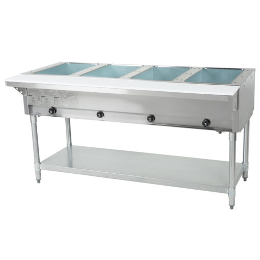 Eagle Open Well Four Pan Electric steam Table