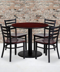 Round table and 4 chairs