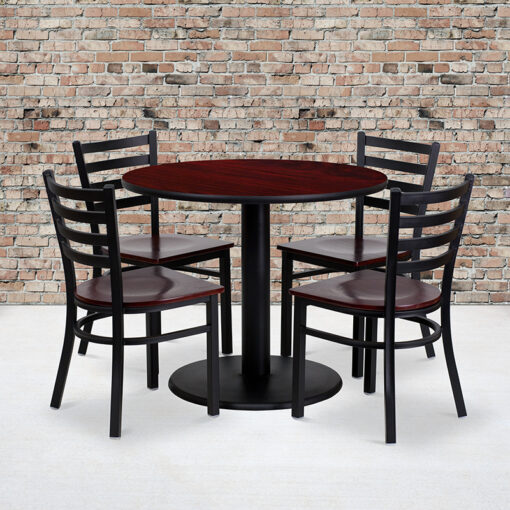 Round table and 4 chairs