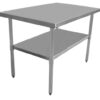 Stainless steel work table 30x48