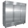 Serv-ware three door Stainless steel reach-in Freezer