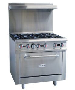 Serv-ware 6 burner range gas