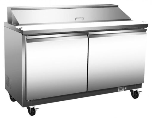 Serv-ware two door Mega top Sandwich prep table