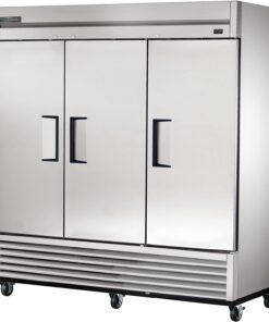 True Three door Stainless steel reach-in Freezer