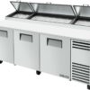 True three door Pizza Prep Table W/ refrigerated base