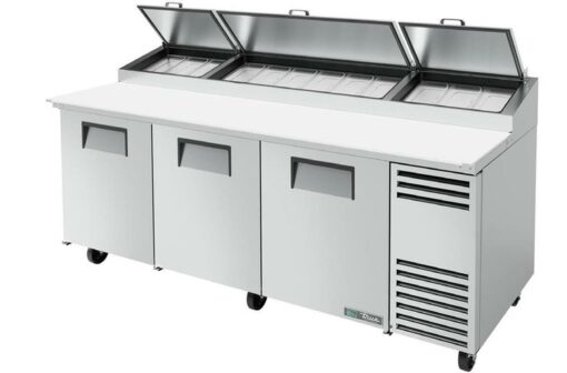 True three door Pizza Prep Table W/ refrigerated base