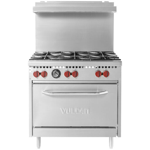 Six burner range w oven